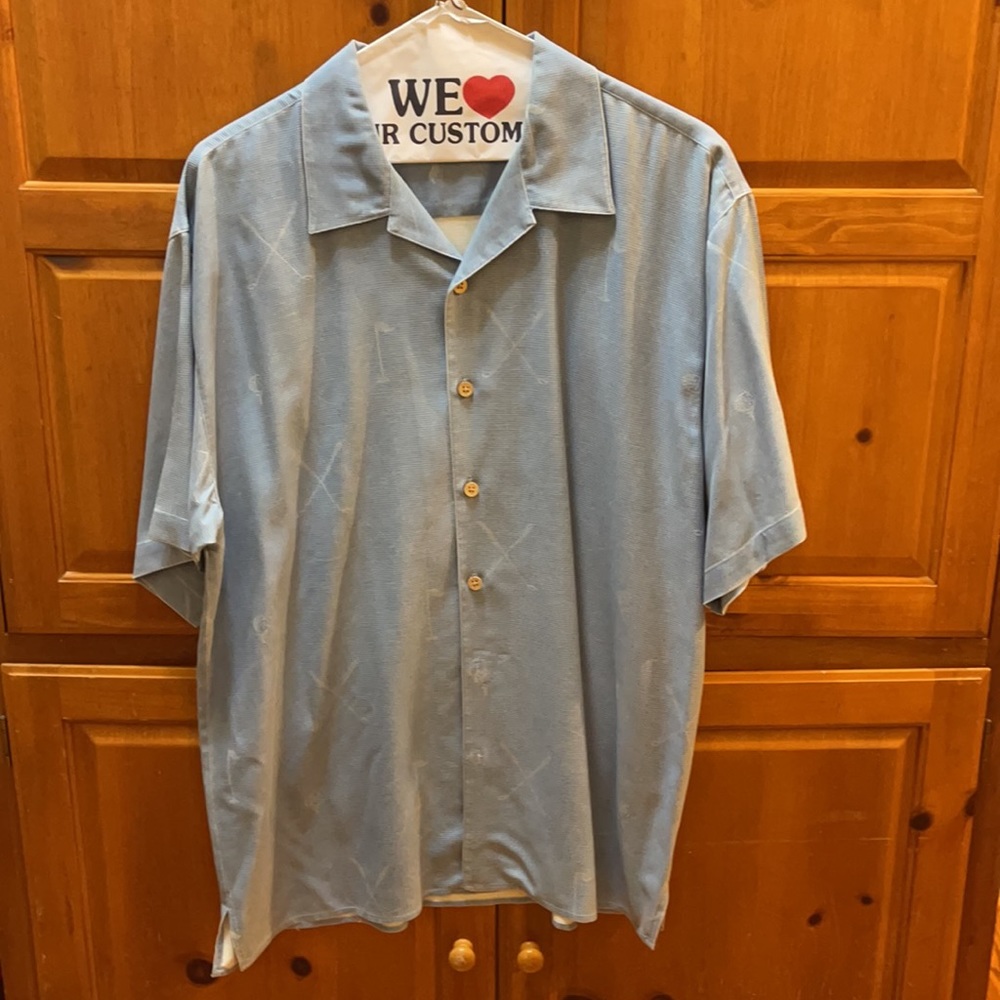 Bobby Chan button down golf shirt